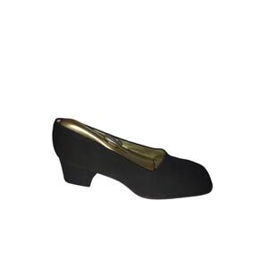 Bruno Magli Espresso Brown Low Heel Pumps Size 8 Italian Designer Classic EUC